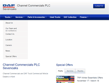 Tablet Screenshot of channeldafsevenoaks.co.uk